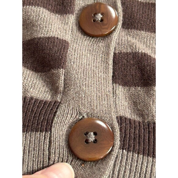Boden Striped Cashmere Blend Cardigan size 4 Sweater Angora Rabbit Hair - Picture 3 of 7